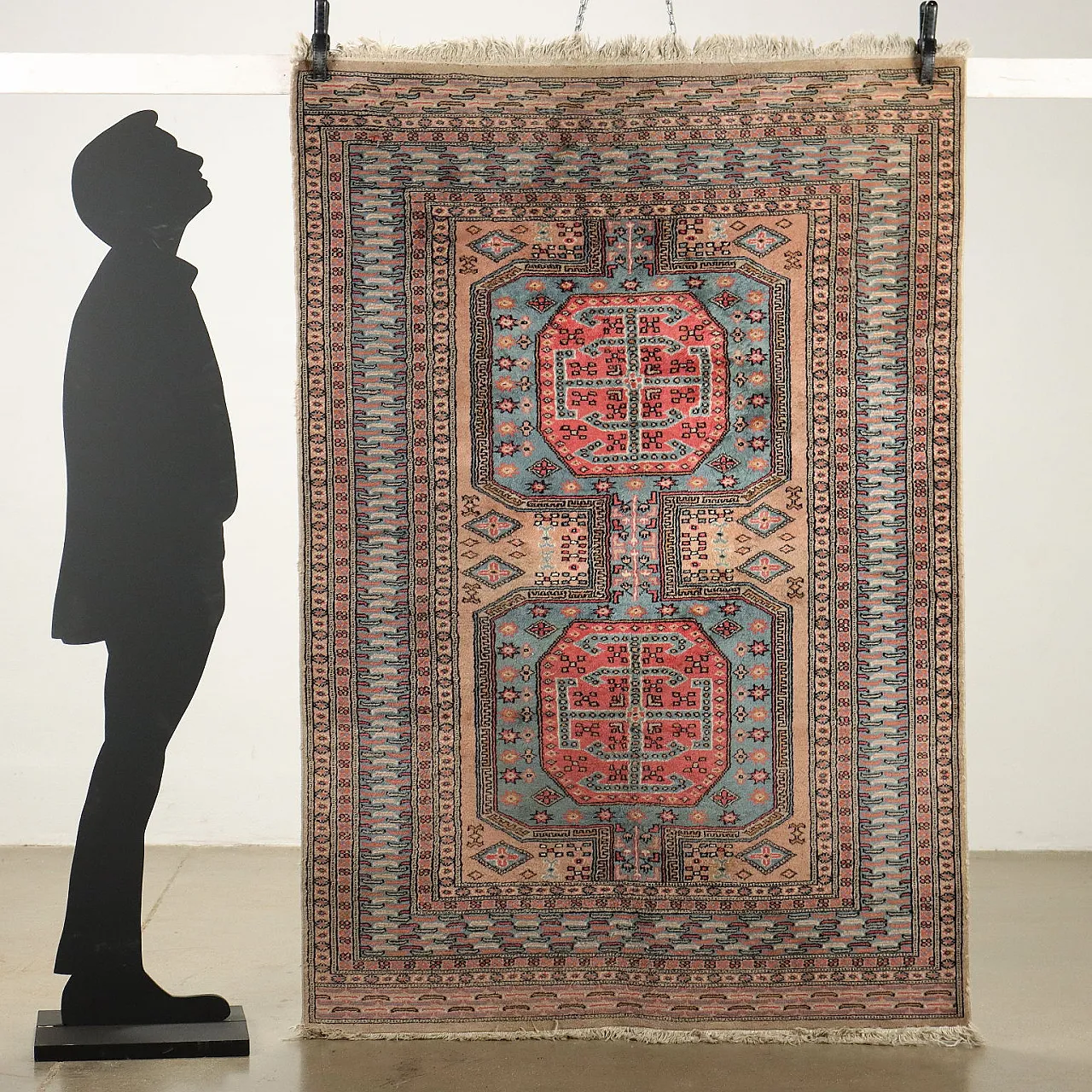 Tappeto pakistano Kasmire in cotone e lana 3