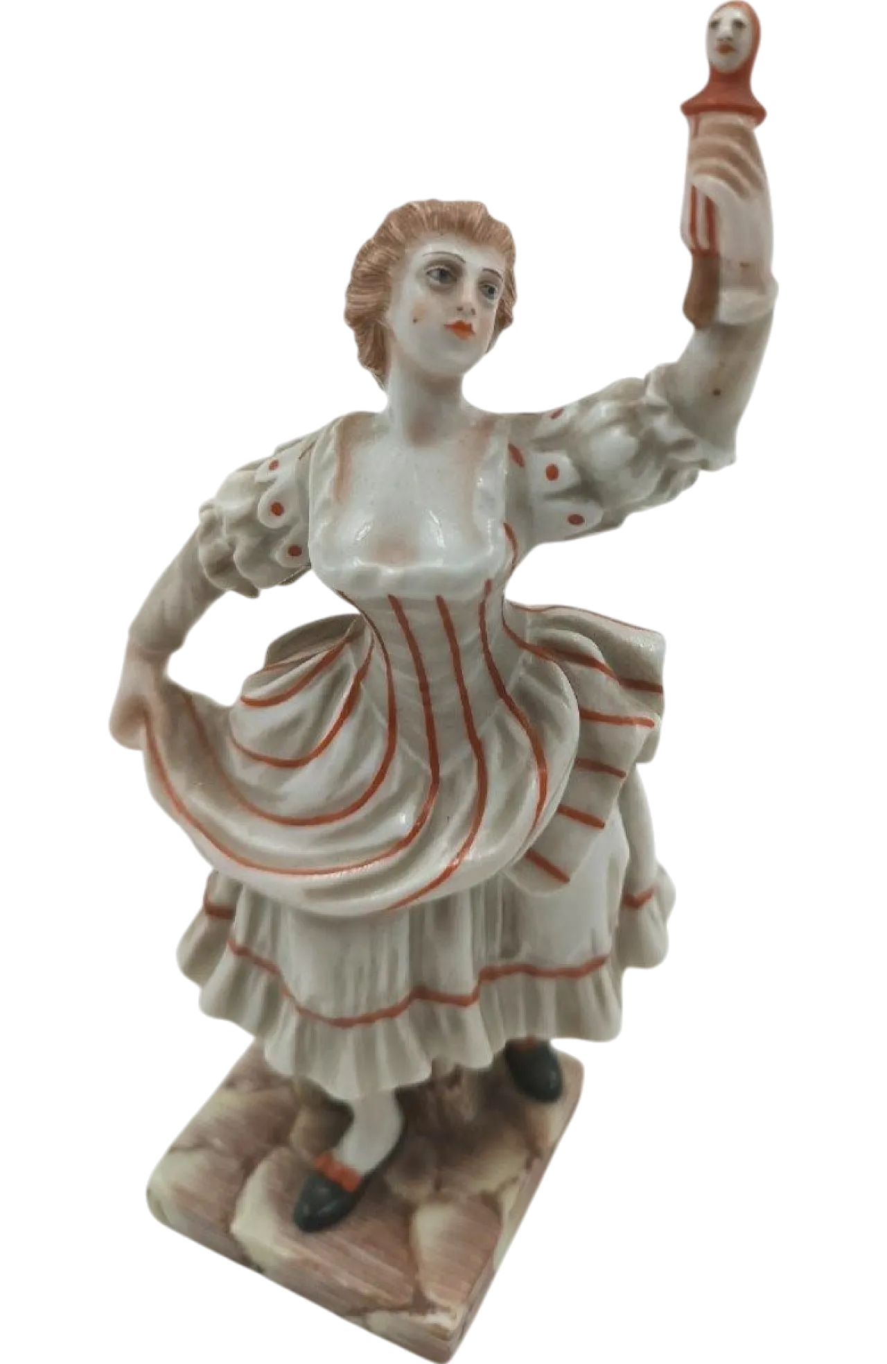 Ginori porcelain statue, Capodimonte Columbine series, 19th century 8