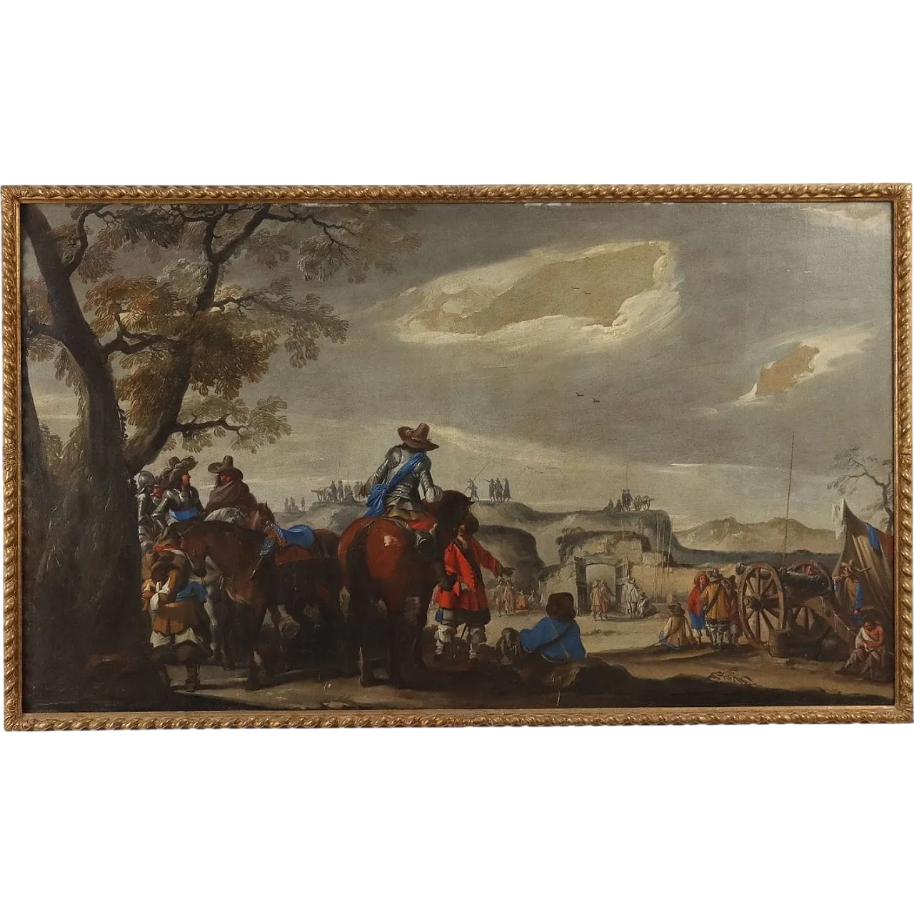 Waiting for the Battle, oil on canvas, 18th century 11