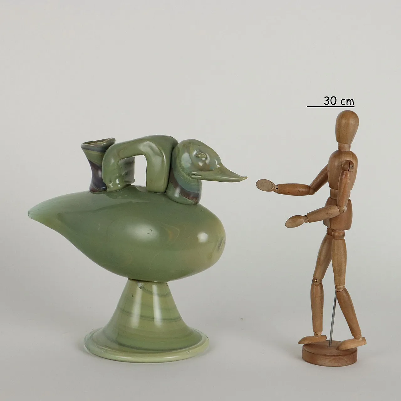 Silvano Signoretto, Scultura di germano in Vetro, fimata, '900 2