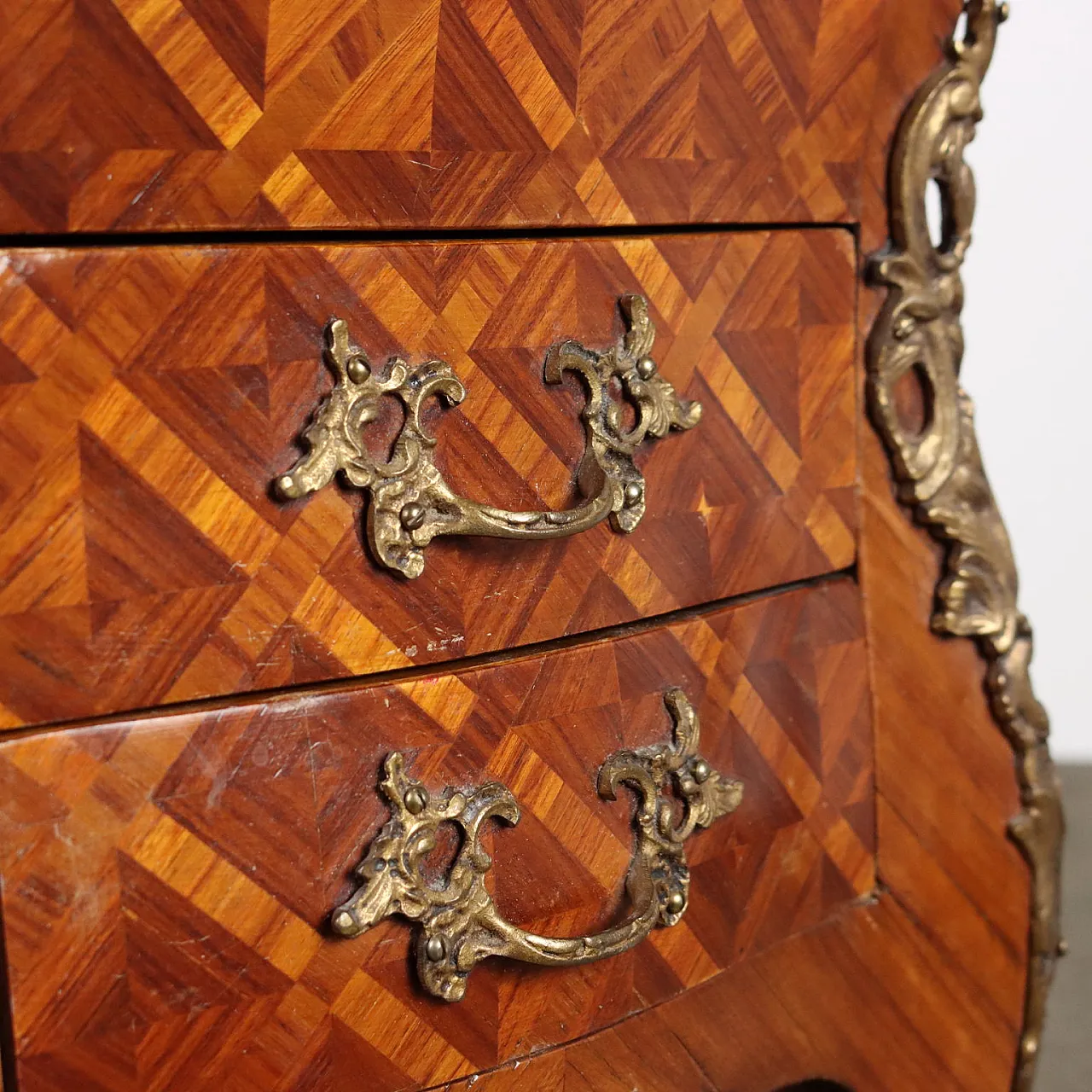 Pair of bedside tables in Rococo style, 19th century 5