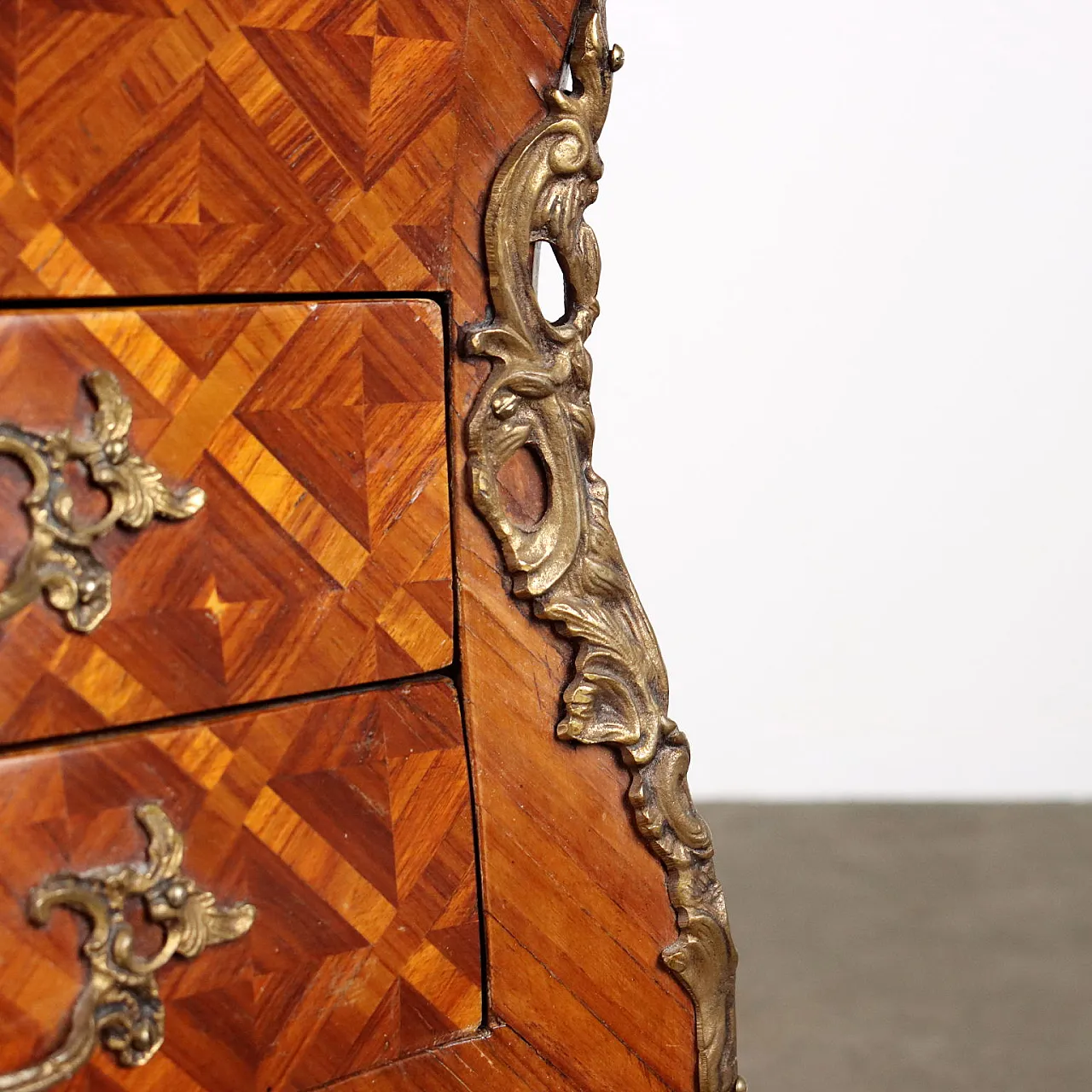 Pair of bedside tables in Rococo style, 19th century 7