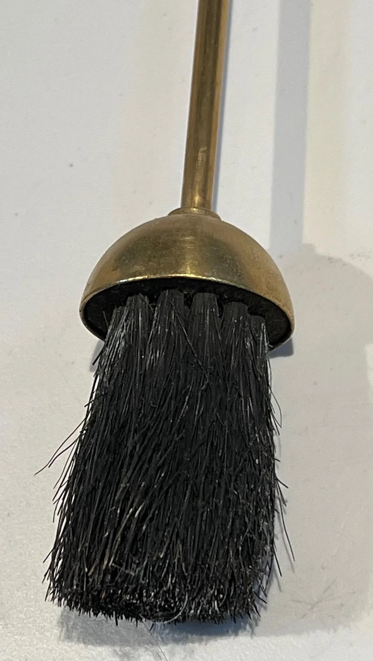 Brass fireplace tools with horse head, 1950s 17