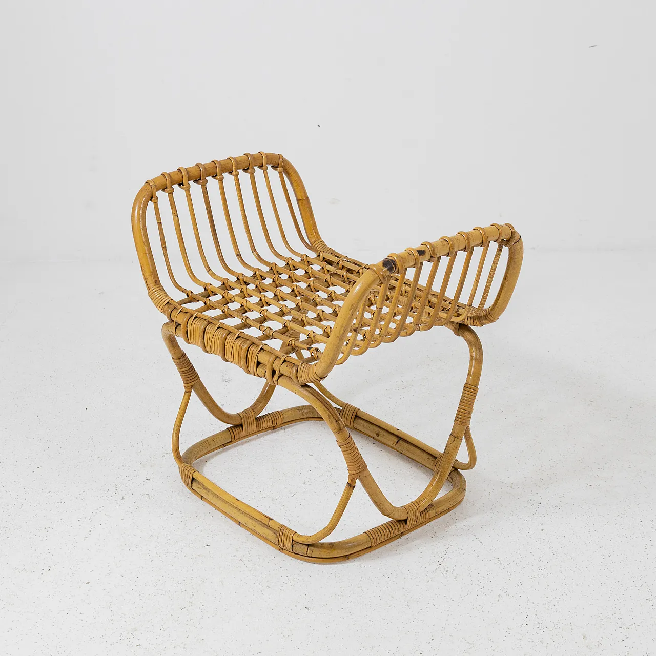 Bamboo stool, 1950s 2