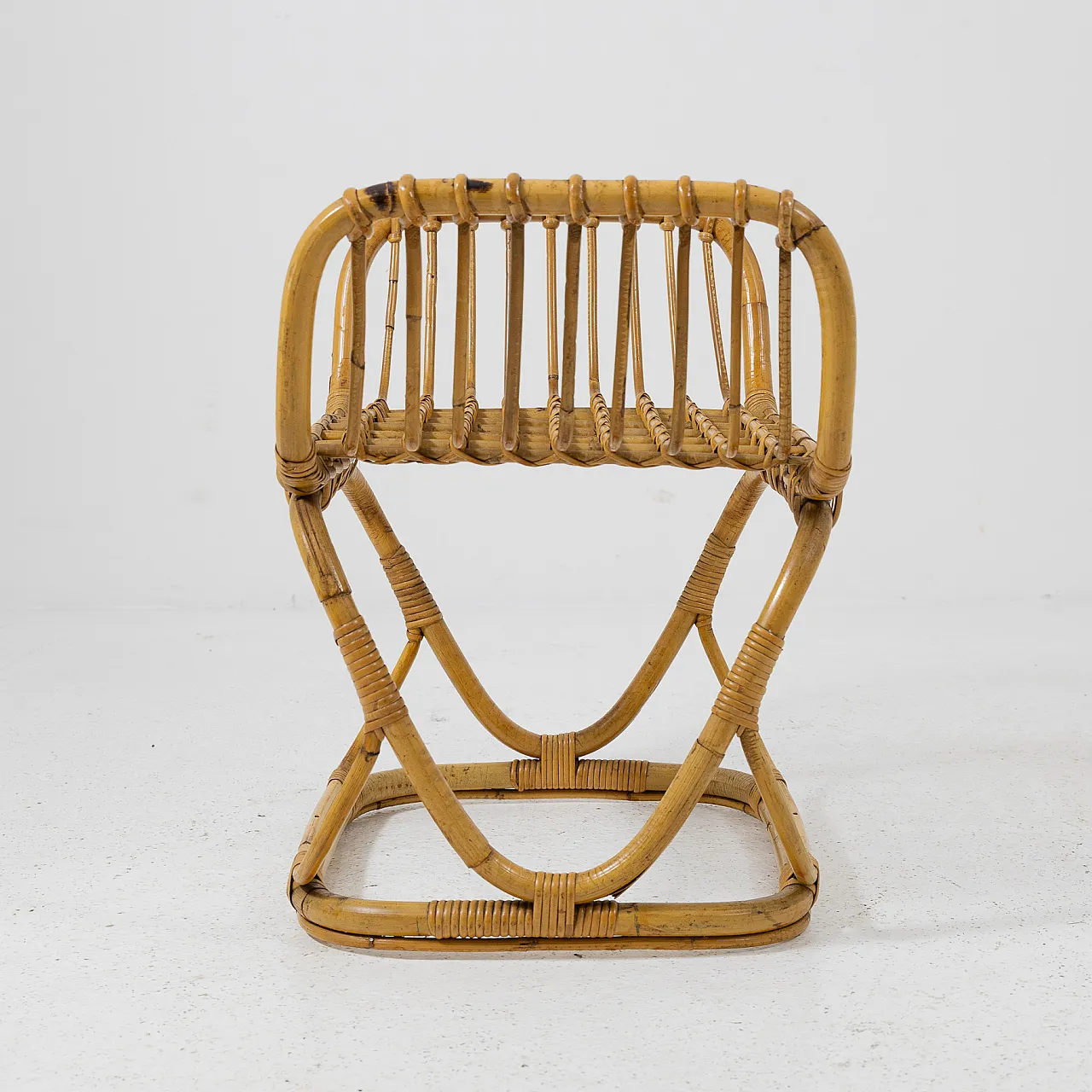 Bamboo stool, 1950s 3