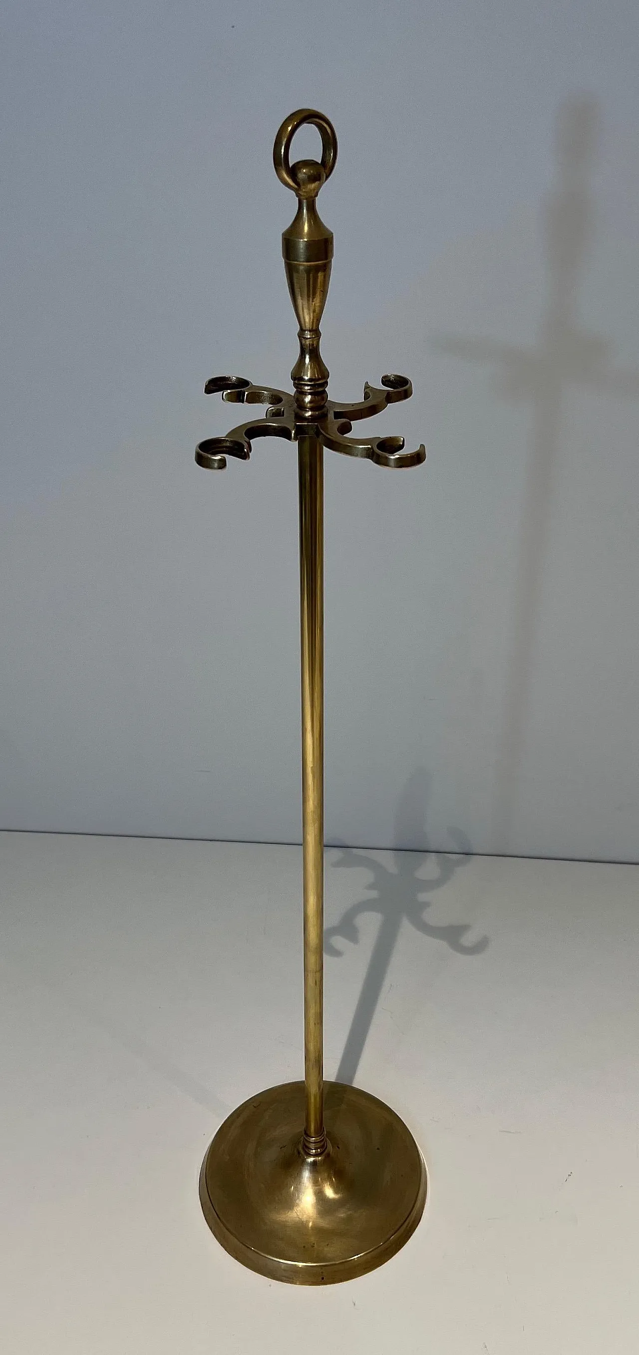 Attrezzi per caminetto in ottone a forma di testa di cavallo, anni '50 8
