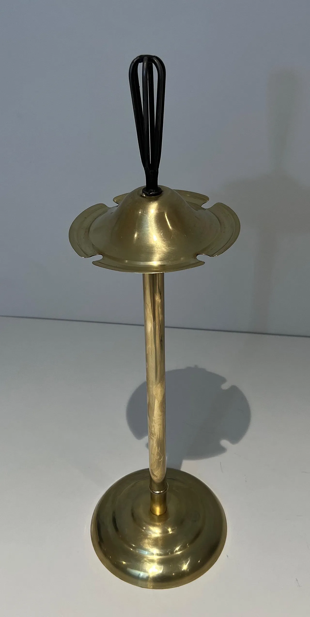 Lacquered metal and brass fireplace tools, 1970s 5