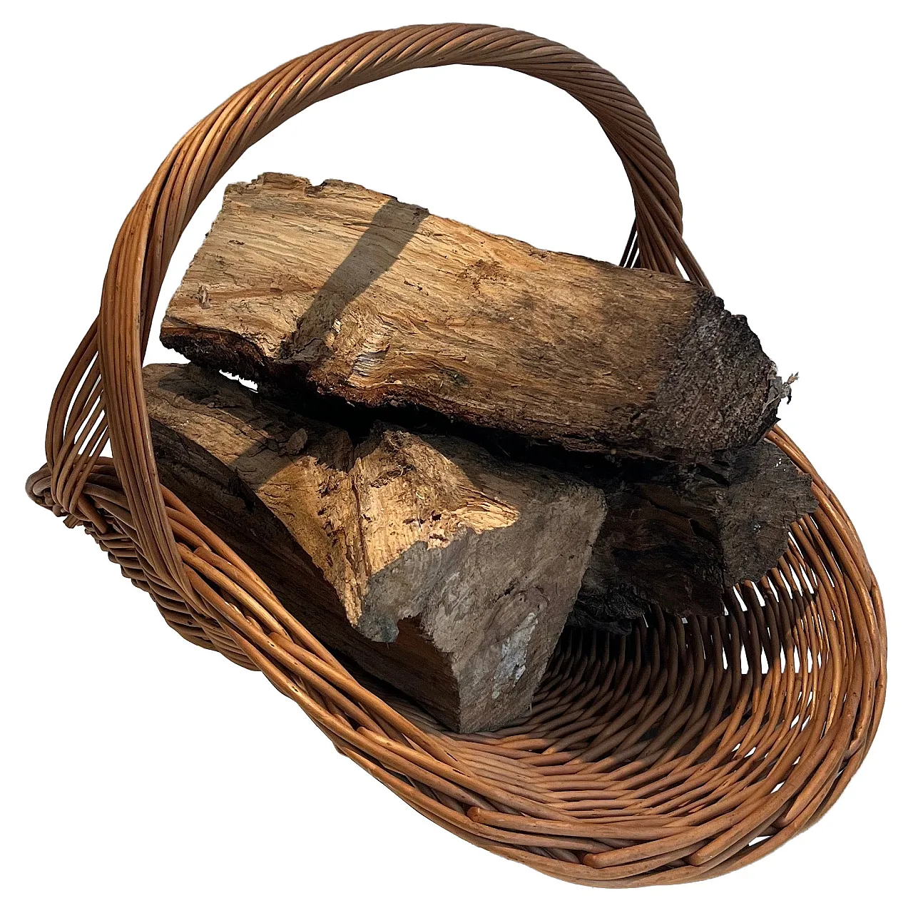 Porta ceppi in rattan, anni '70 1