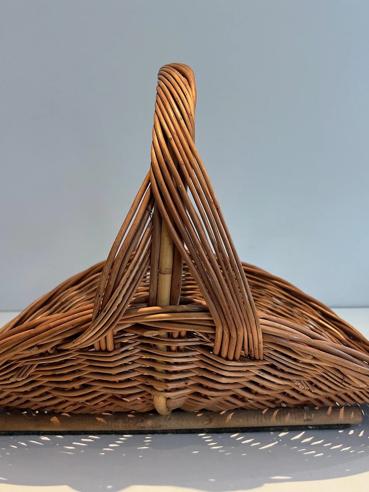 Porta ceppi in rattan, anni '70 7