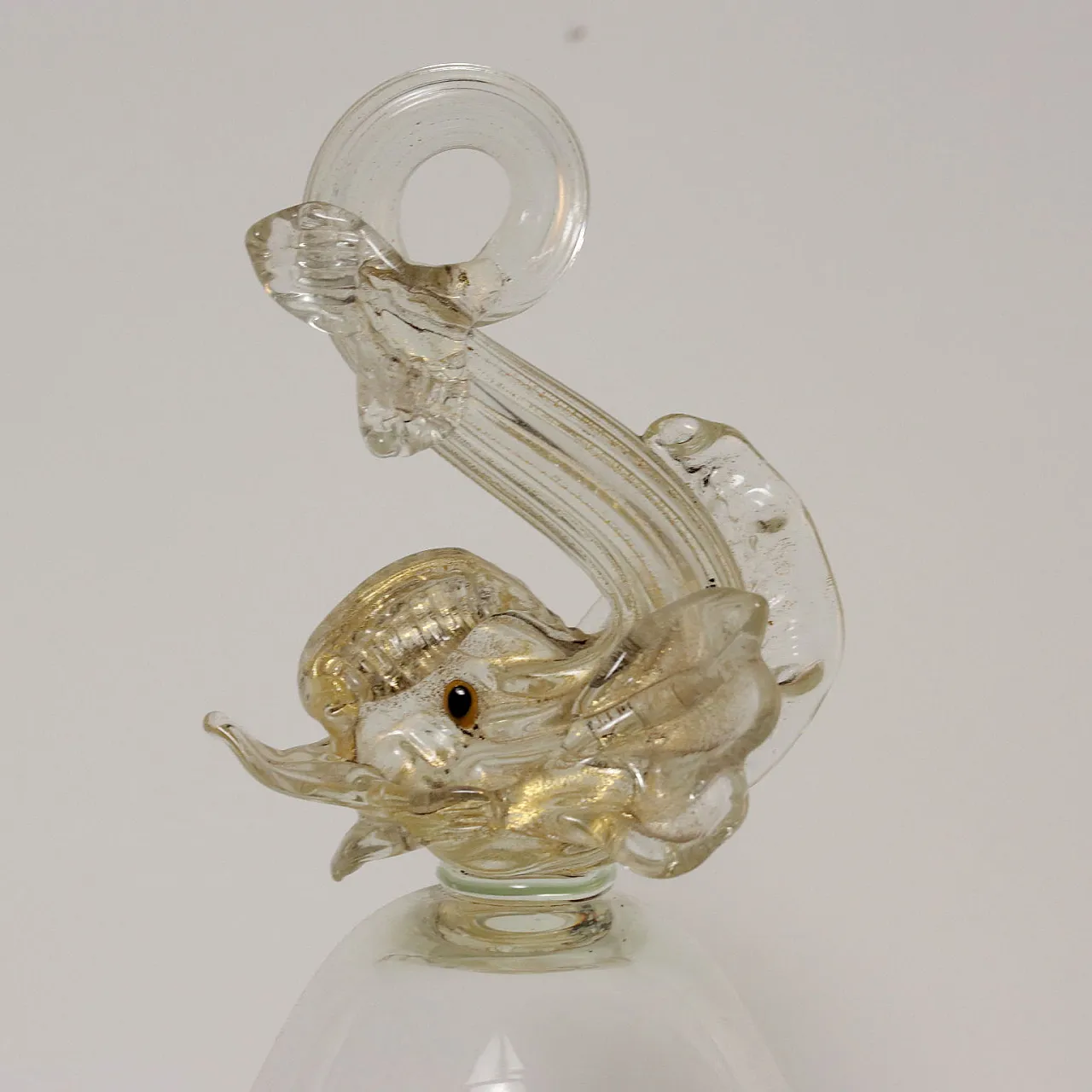 Vaso in vetro di Murano con coperchio, anni '30 3