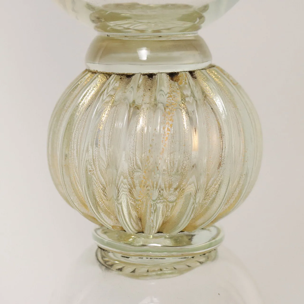 Vaso in vetro di Murano con coperchio, anni '30 4