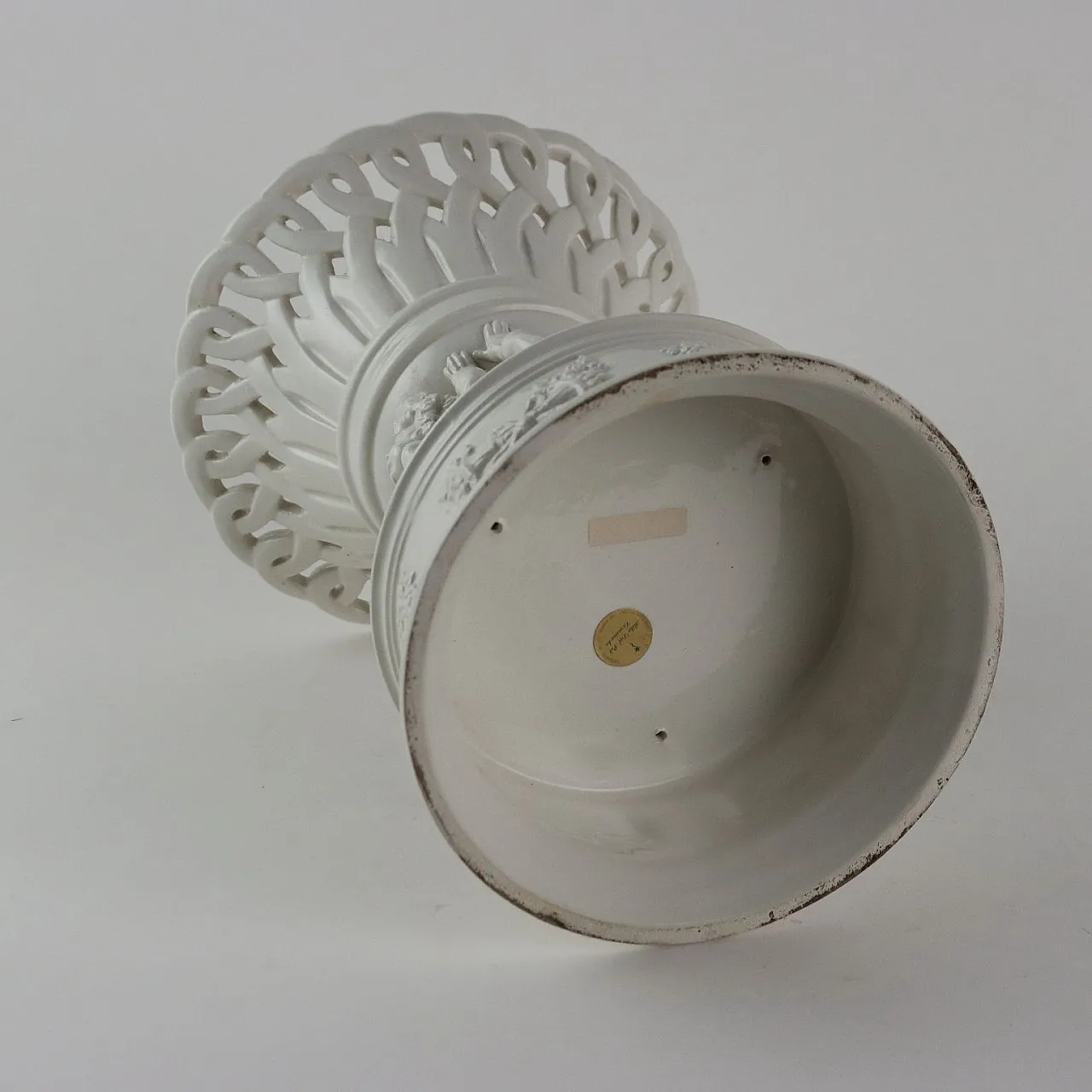 Centrotavola in ceramica bianca, '900 9