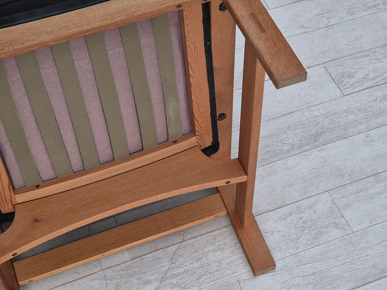 Danish lounge chair in leather, 60s, 16