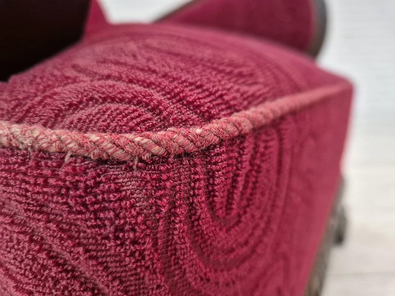 Danish relax armchair in oak wood, 60s 3