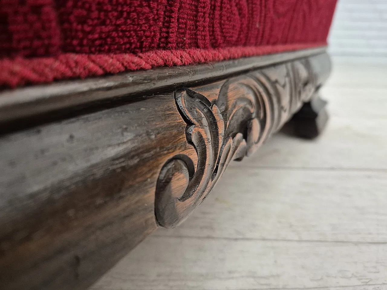 Danish relax armchair in oak wood, 60s 4