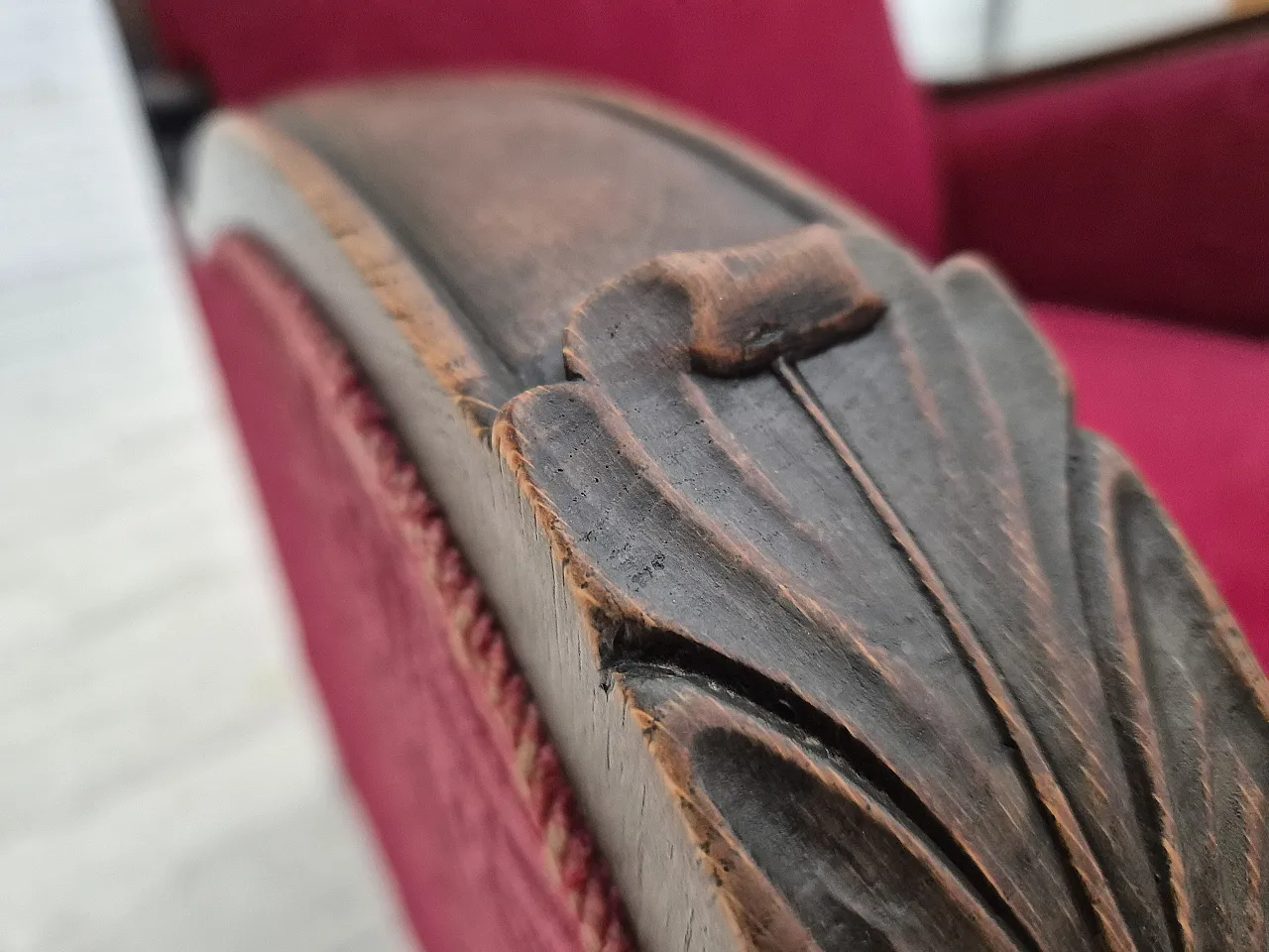 Danish relax armchair in oak wood, 60s 9