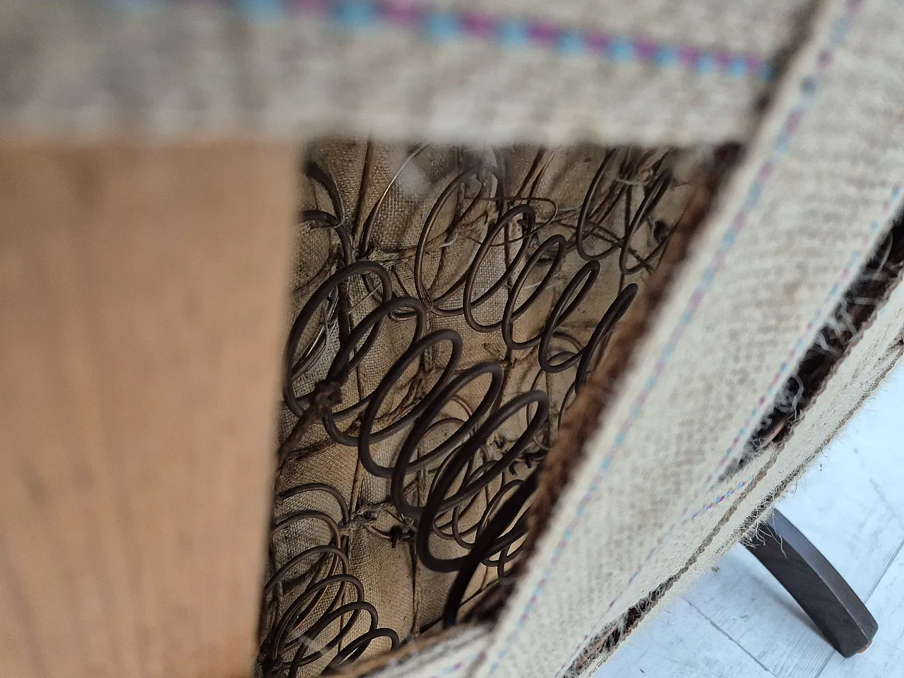 Danish relax armchair in oak wood, 60s 25