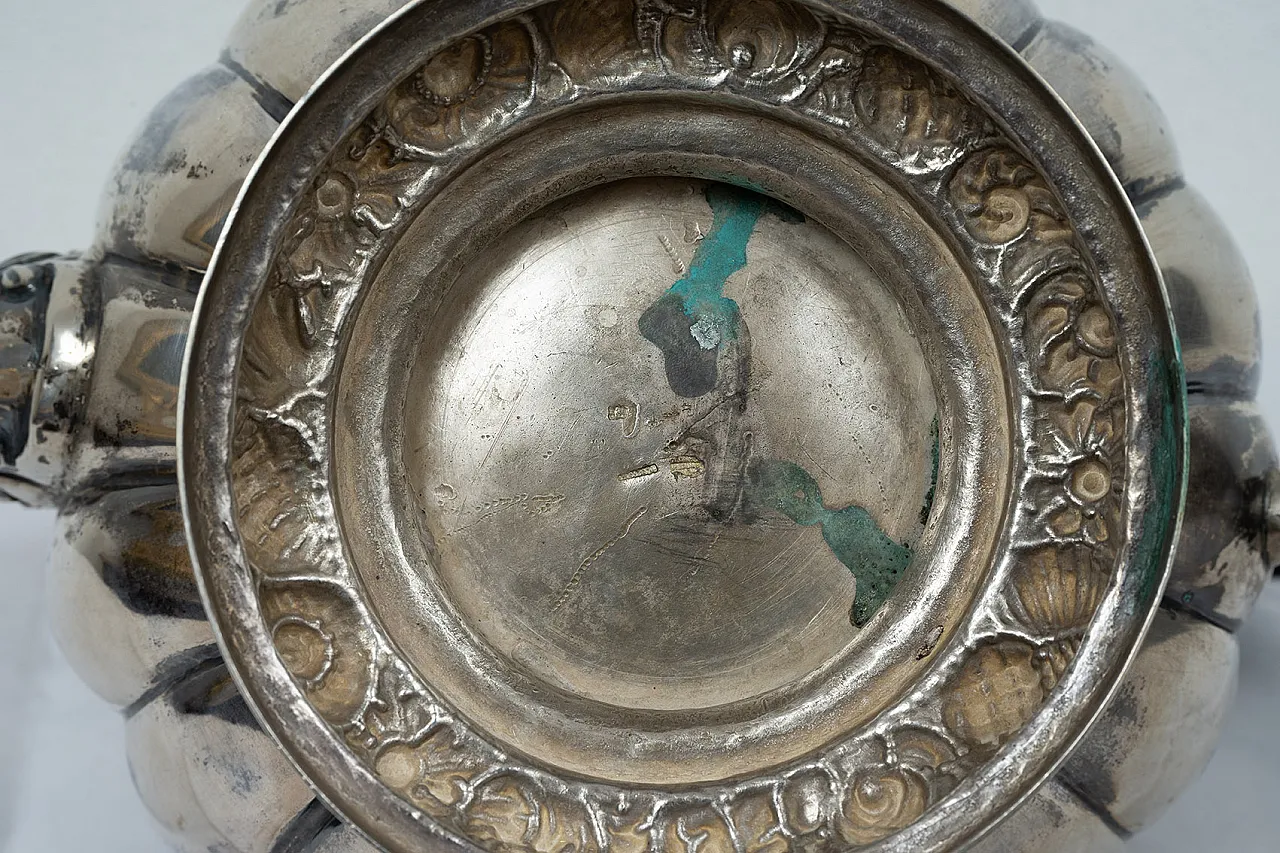 Caffettiera Luigi Filippo Napoletana in Argento sbalzato, '800 6