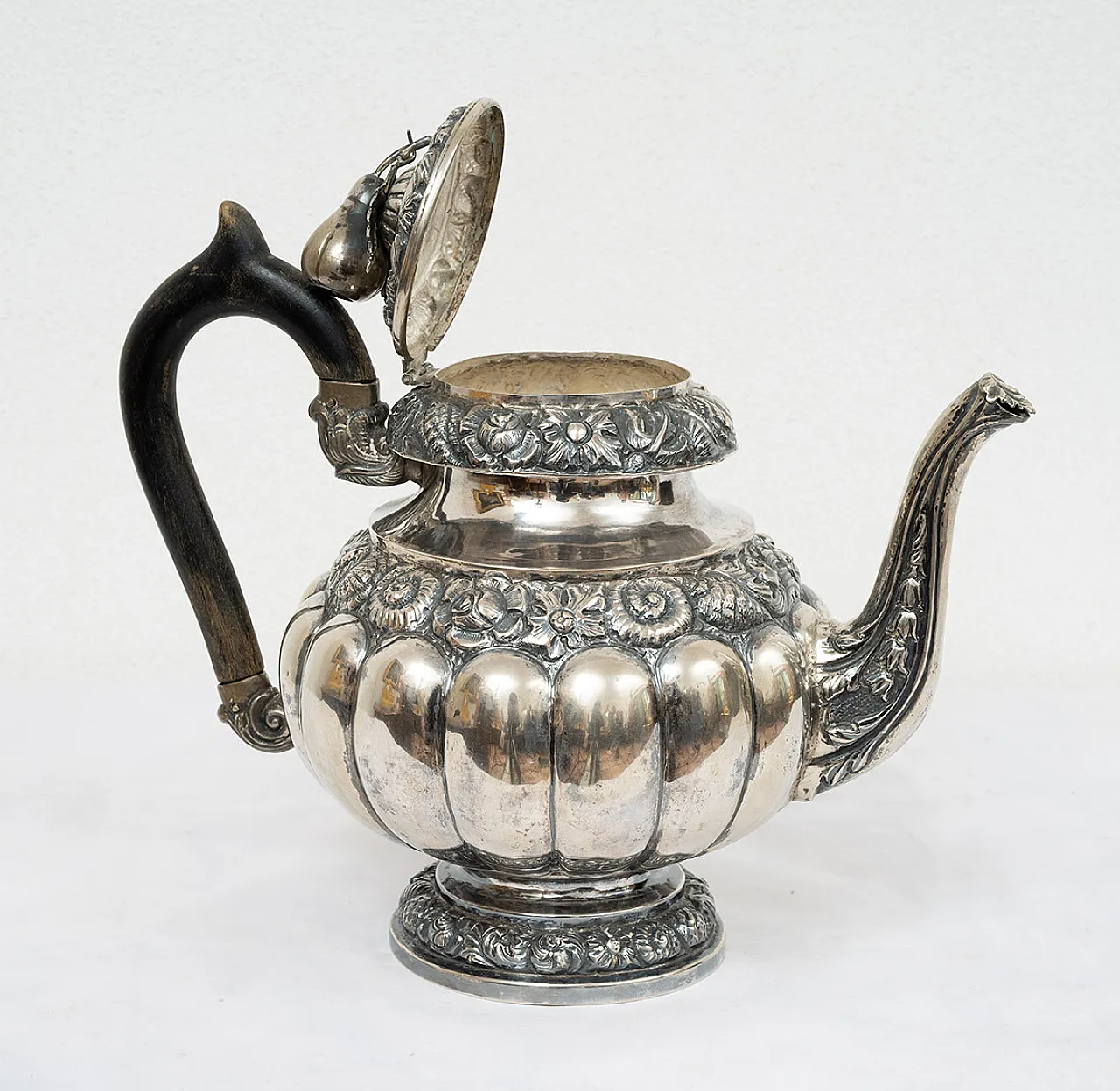 Caffettiera Luigi Filippo Napoletana in Argento sbalzato, '800 7