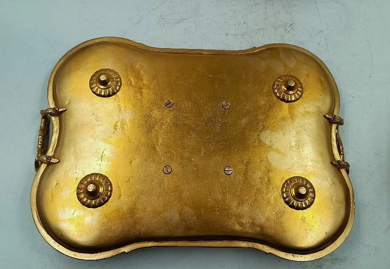 Calamaio in bronzo dorato al mercurio Napoleone III, '800 5