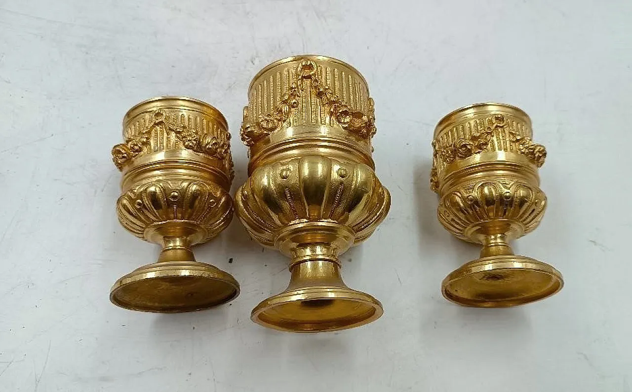 Calamaio in bronzo dorato al mercurio Napoleone III, '800 7