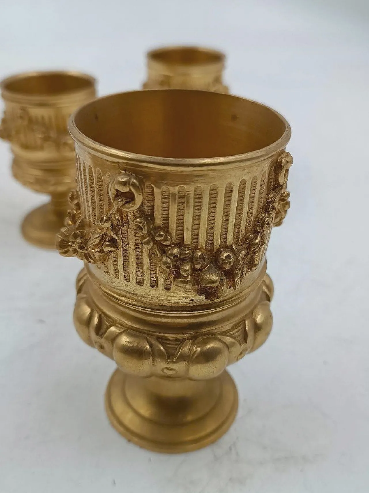 Calamaio in bronzo dorato al mercurio Napoleone III, '800 9