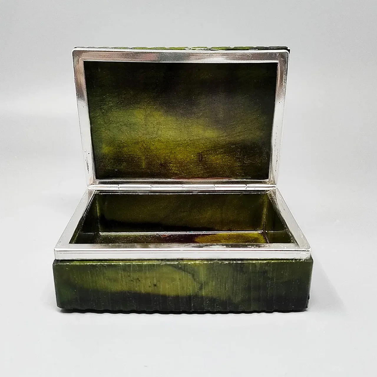 Green alabaster smoking accessories by Romano Bianchi, 1960s 6