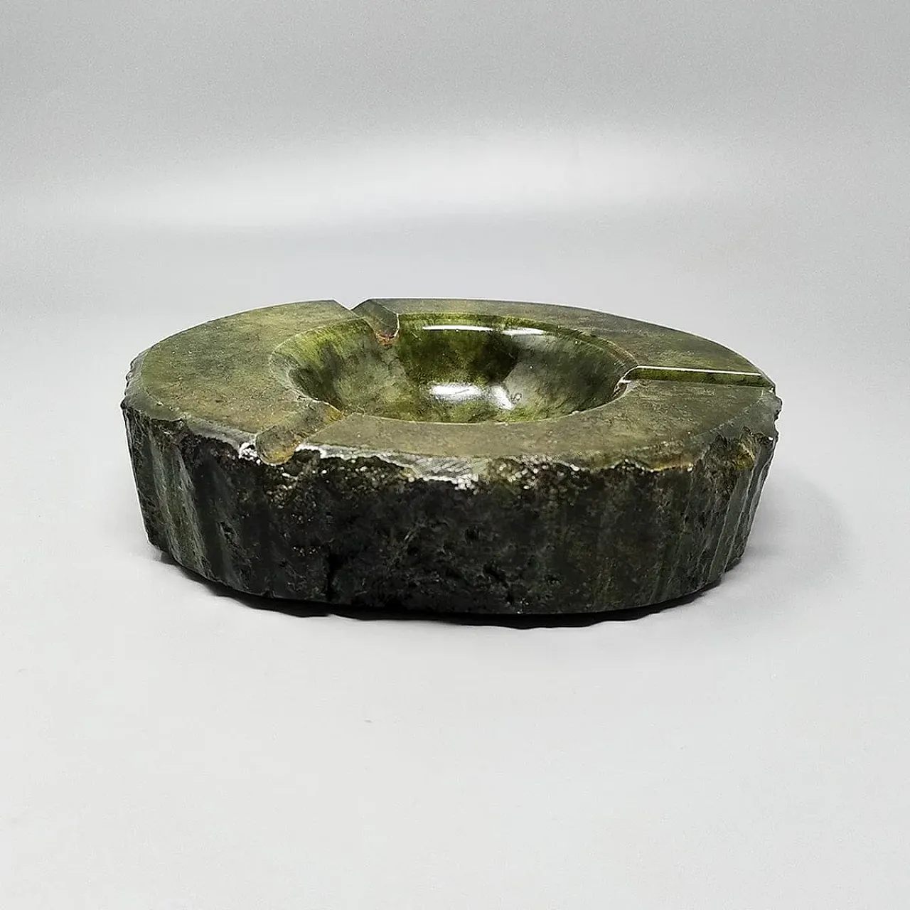 Green alabaster smoking accessories by Romano Bianchi, 1960s 10