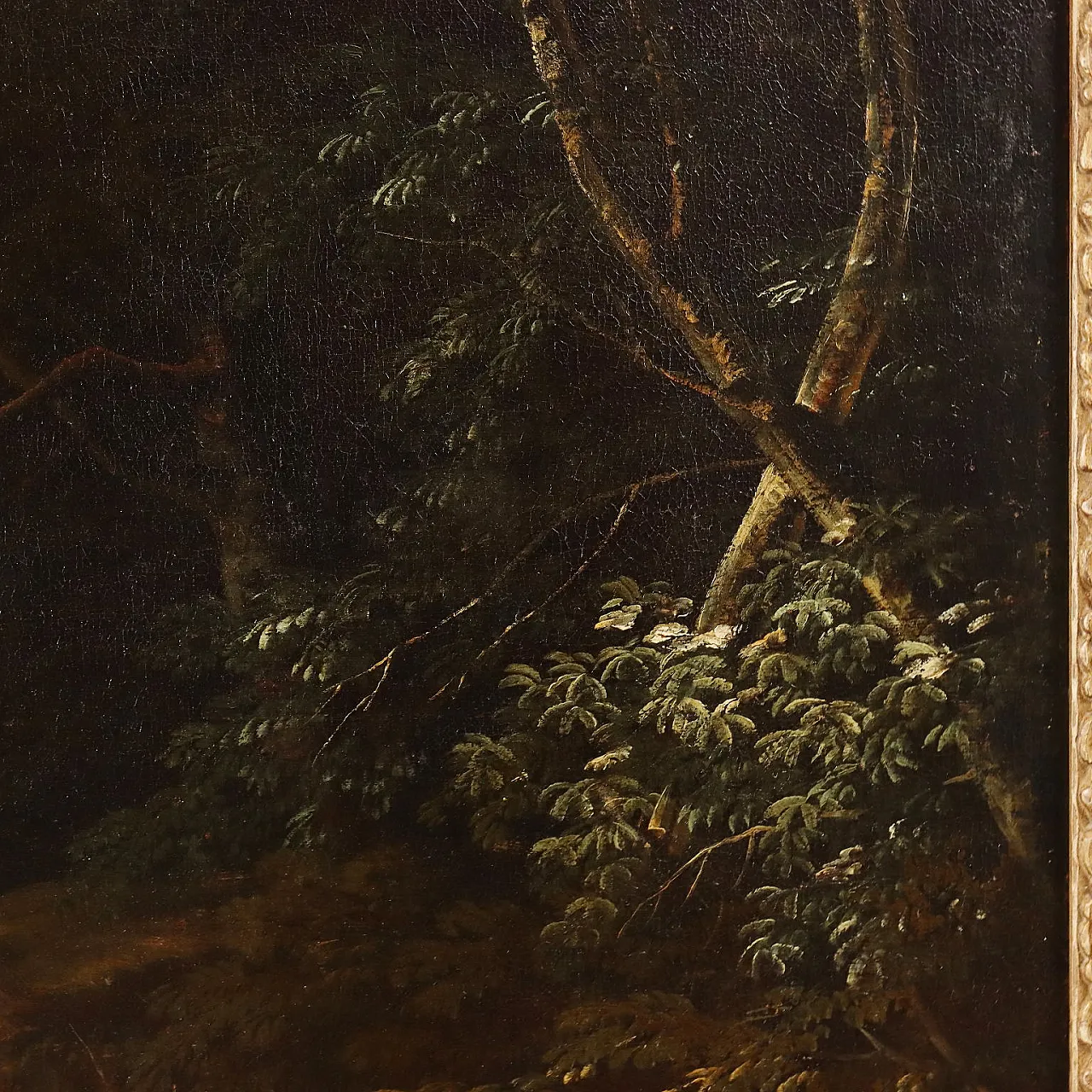 Paesaggio classico con figure, olio su tela, '600 9