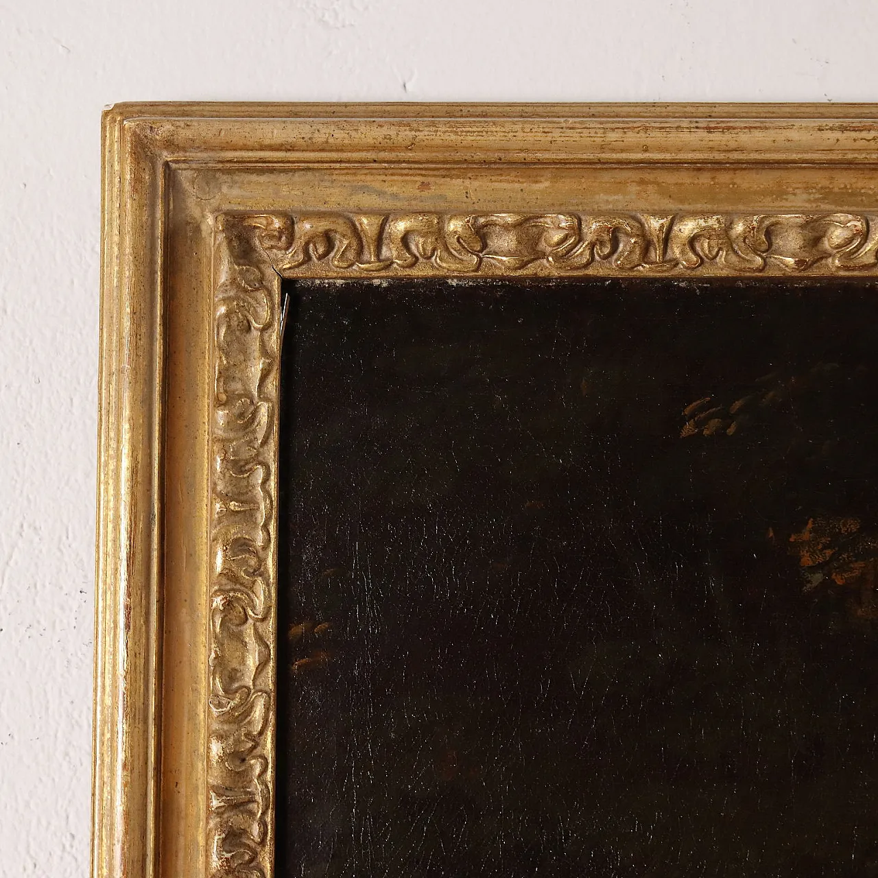 Paesaggio classico con figure, olio su tela, '600 10