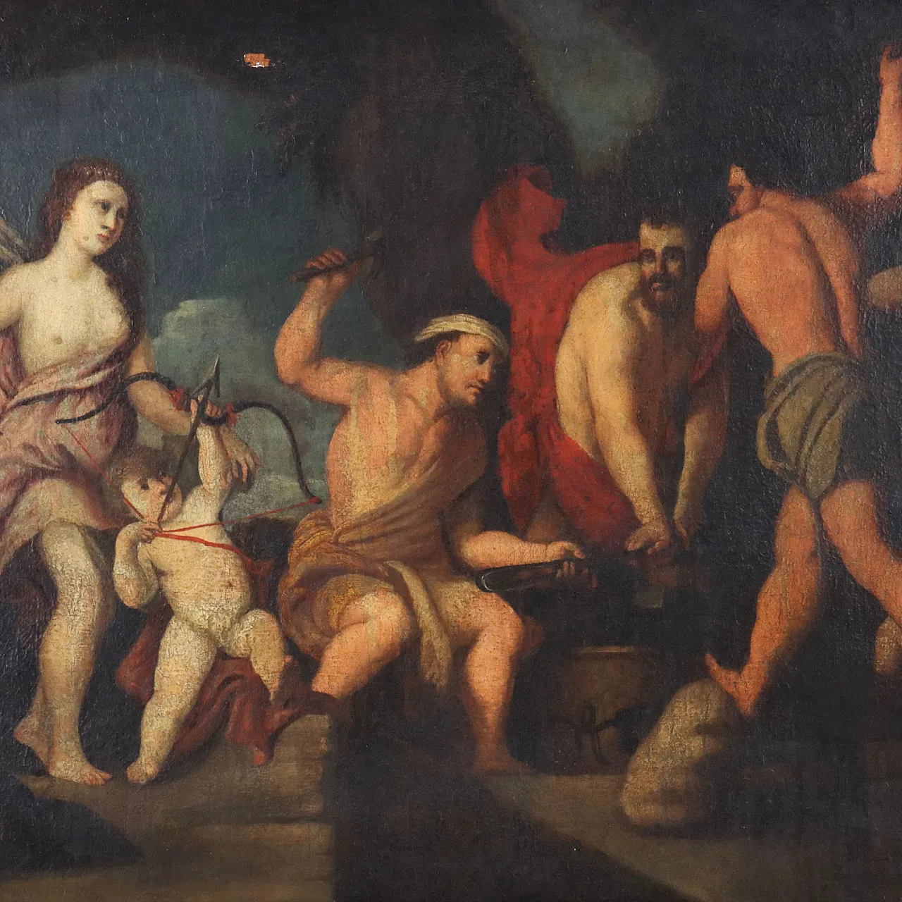 Venus in the Forge of Vulcan, oil on canvas, 17th century 3