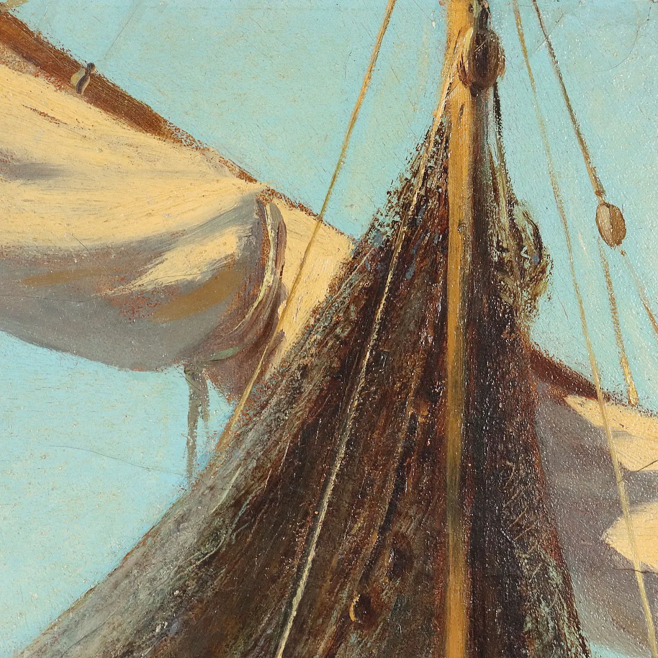 Carlini, The fisherman's family, oil on panel, 19th century 6