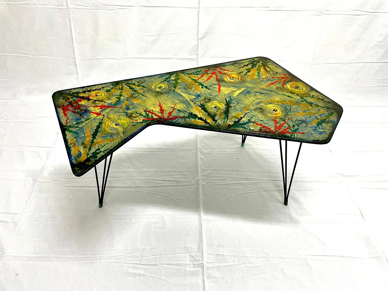 Tavolino con decorazioni, anni ’50 1