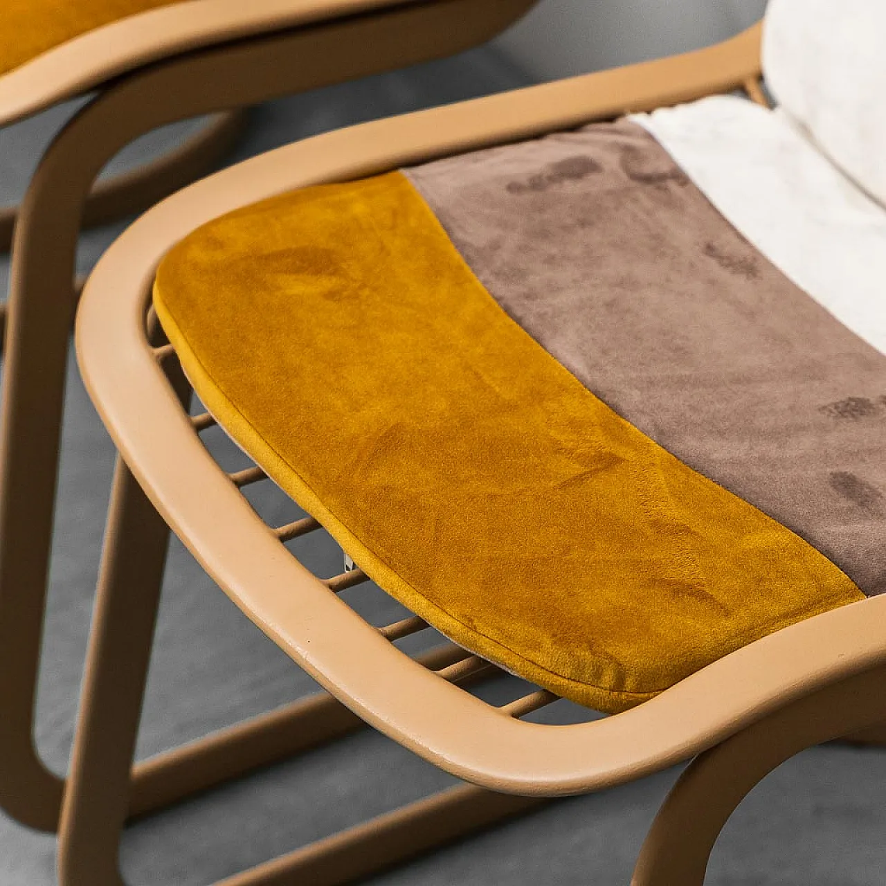 4 Gastone Rinaldi metal chairs for Cidue, 70s 2