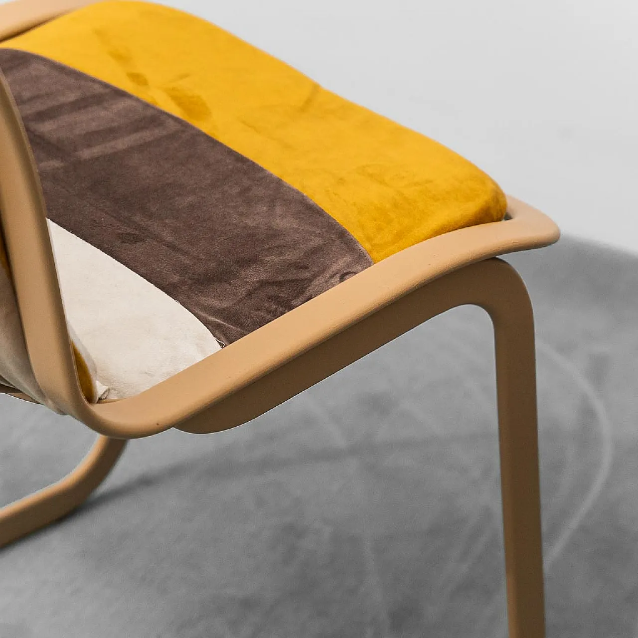 4 Gastone Rinaldi metal chairs for Cidue, 70s 4