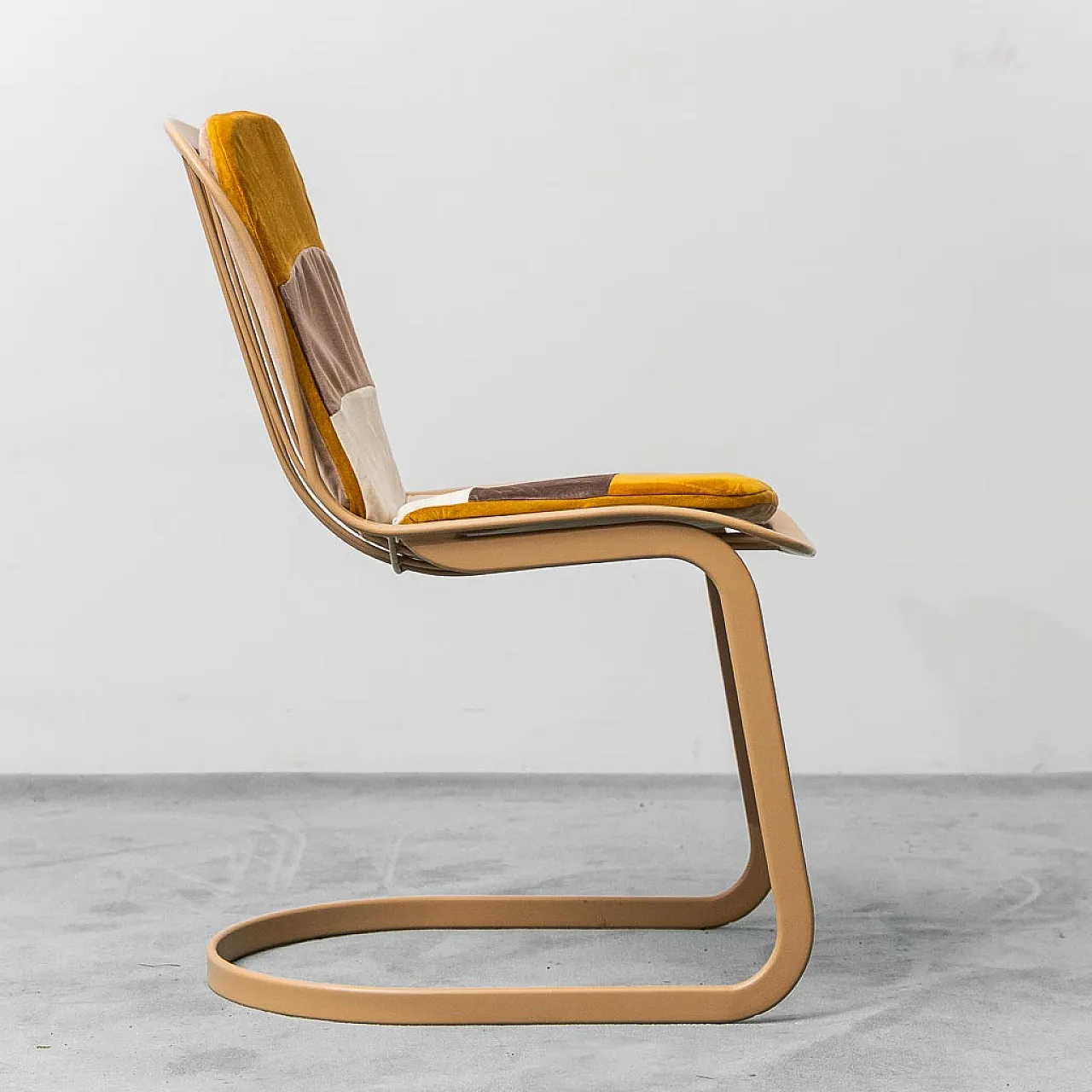 4 Gastone Rinaldi metal chairs for Cidue, 70s 6