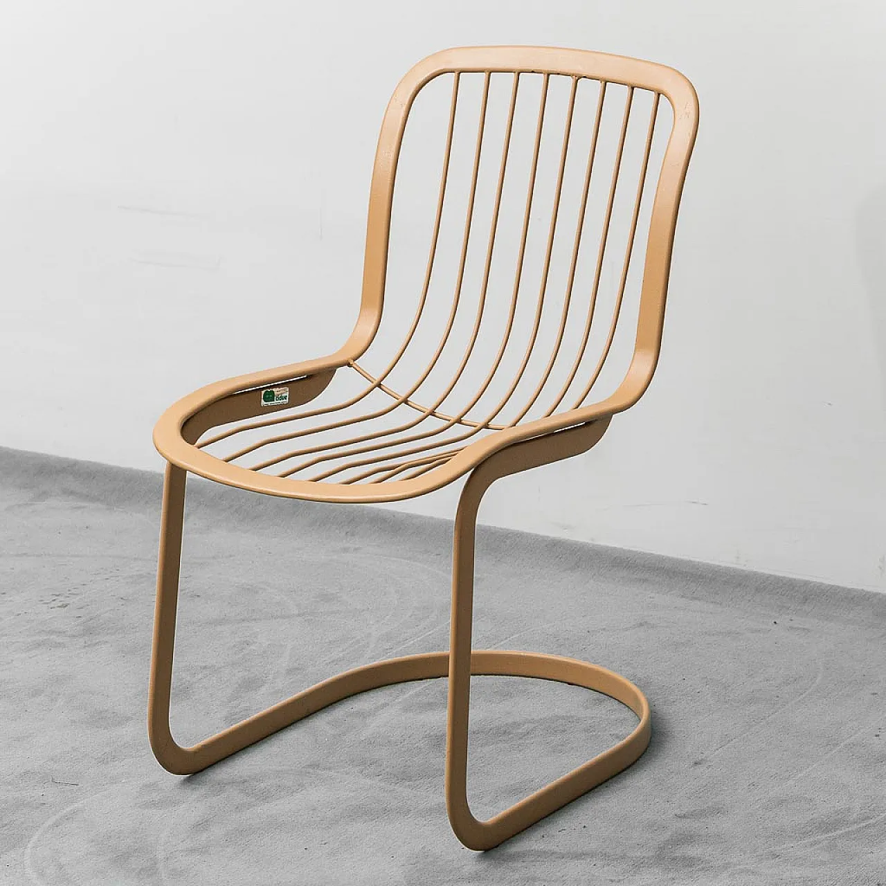 4 Gastone Rinaldi metal chairs for Cidue, 70s 8