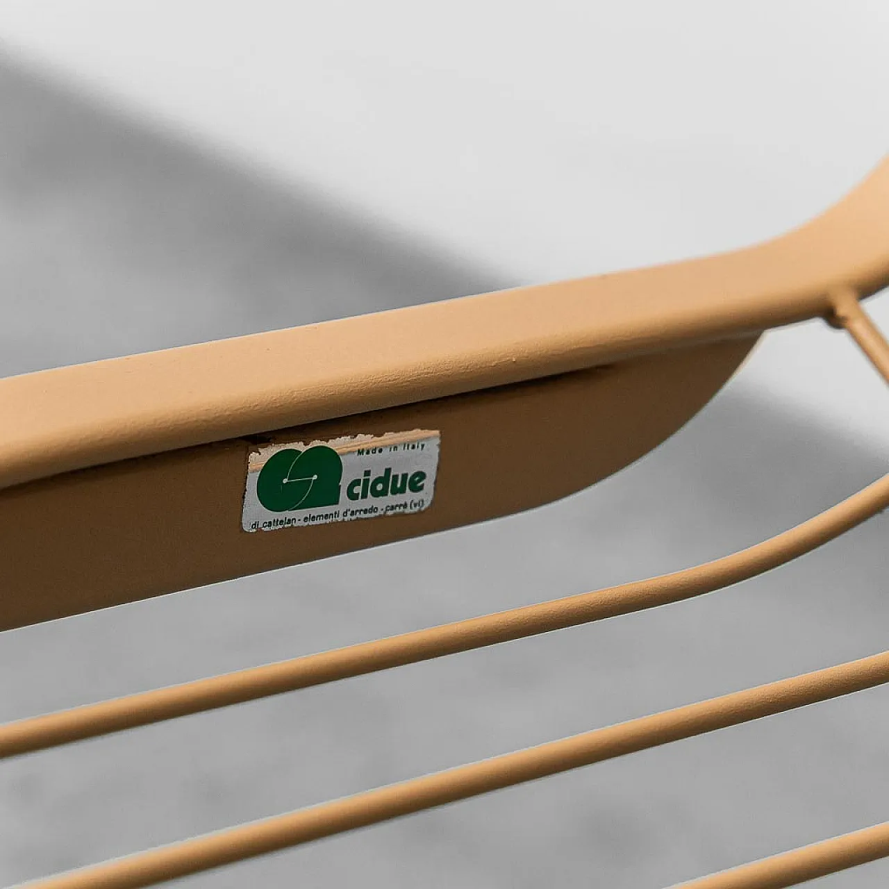 4 Gastone Rinaldi metal chairs for Cidue, 70s 11