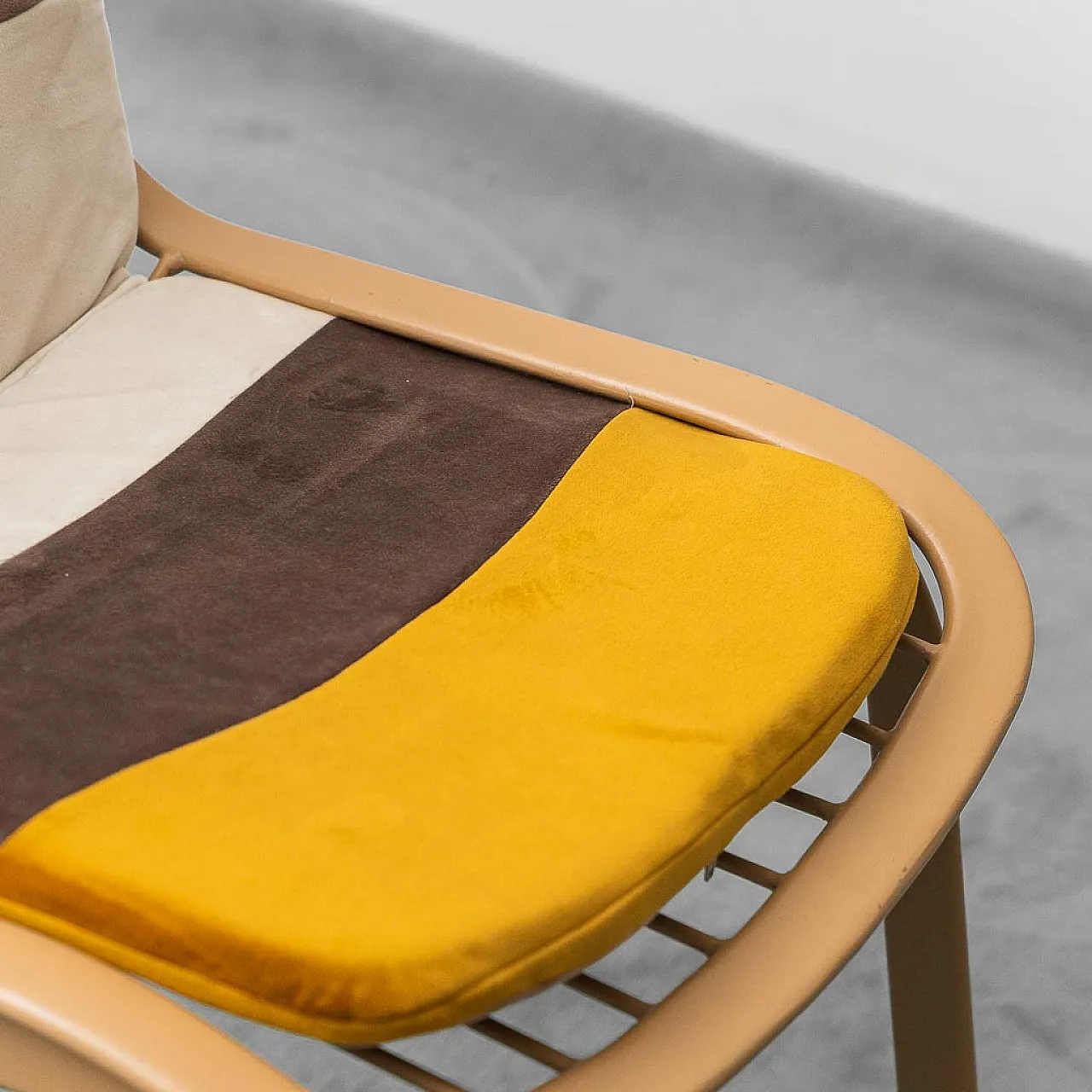 4 Gastone Rinaldi metal chairs for Cidue, 70s 12