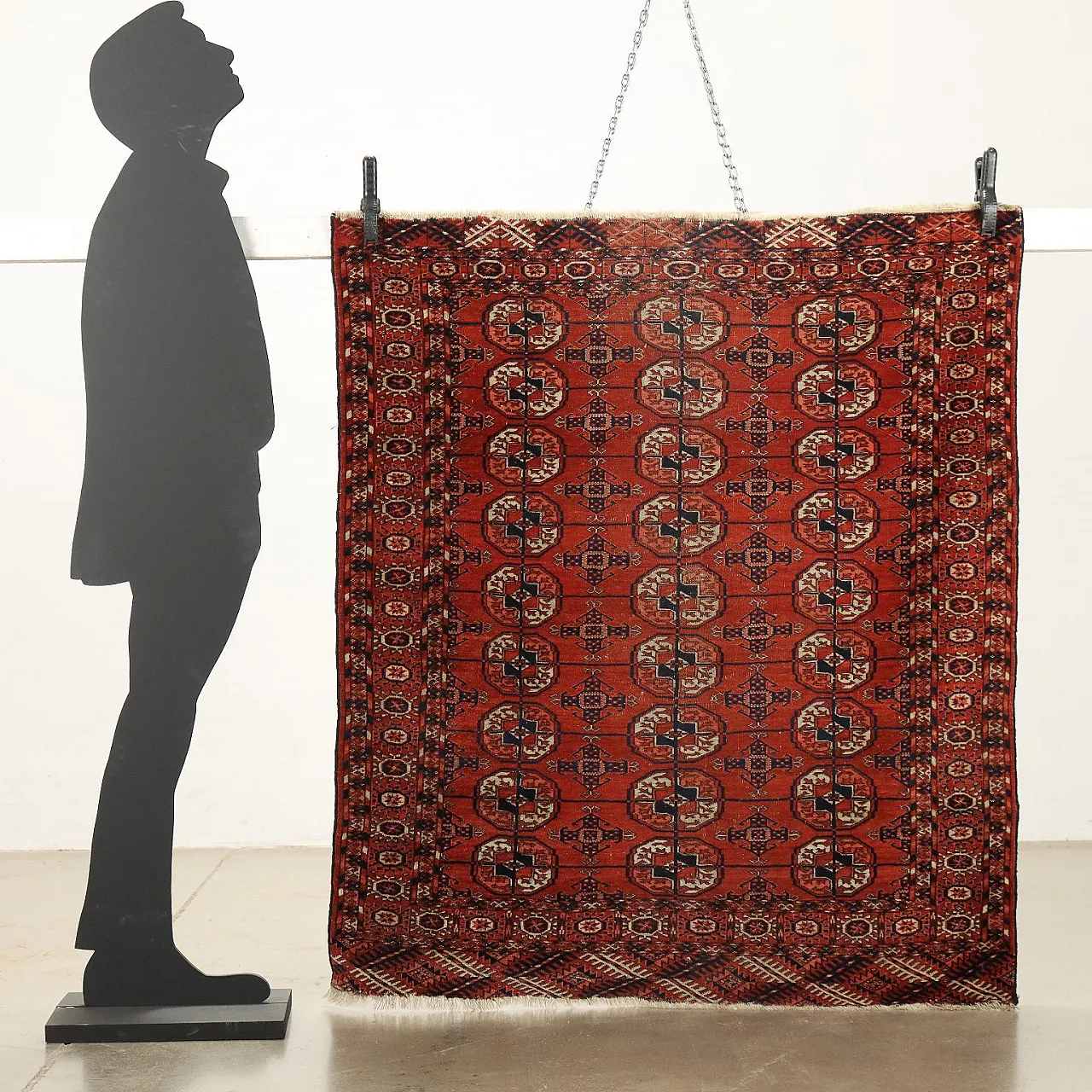 Turkmen Bukhara wool rug 2