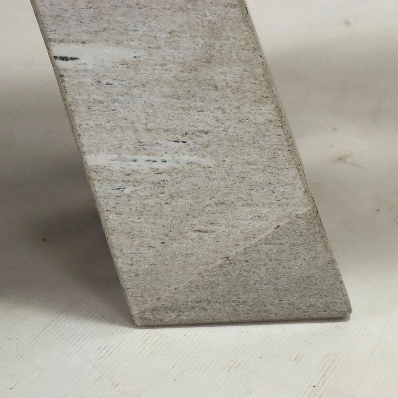 Tavolo ovale moderno in legno, granito e vetro, anni 2000 6