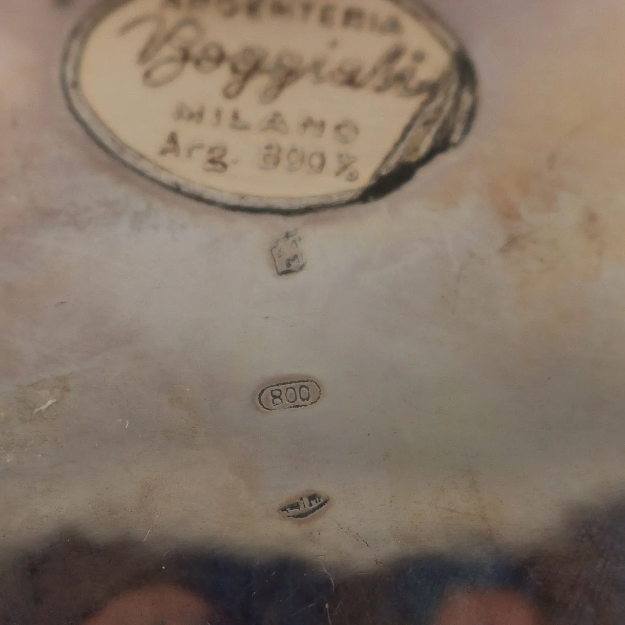 Centrotavola in argento di Boggiali Milano, fine '900 4