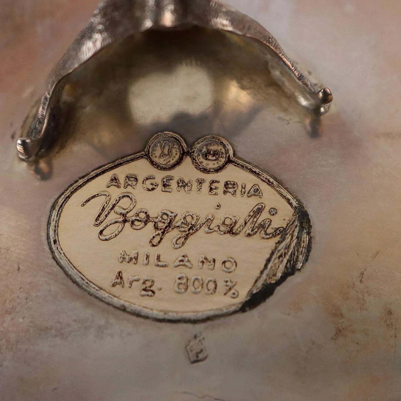 Centrotavola in argento di Boggiali Milano, fine '900 5