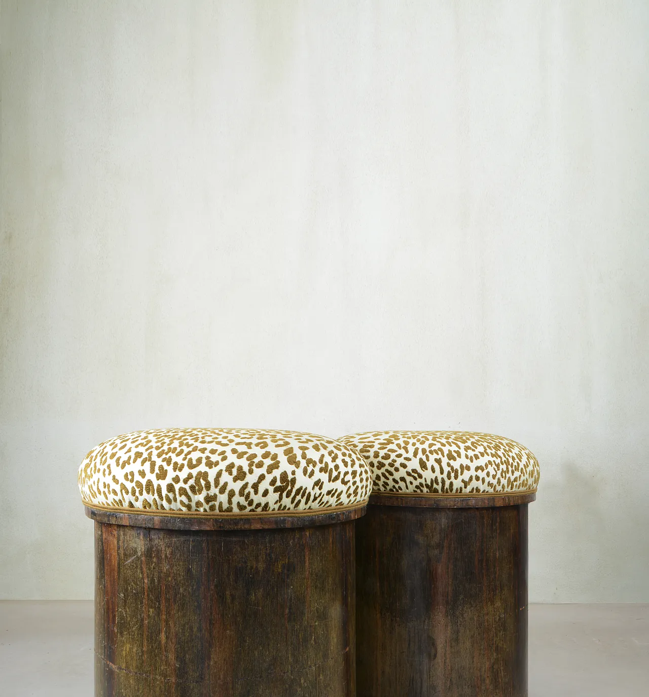 Pair of animalier wood stools, 1930s ca. 4