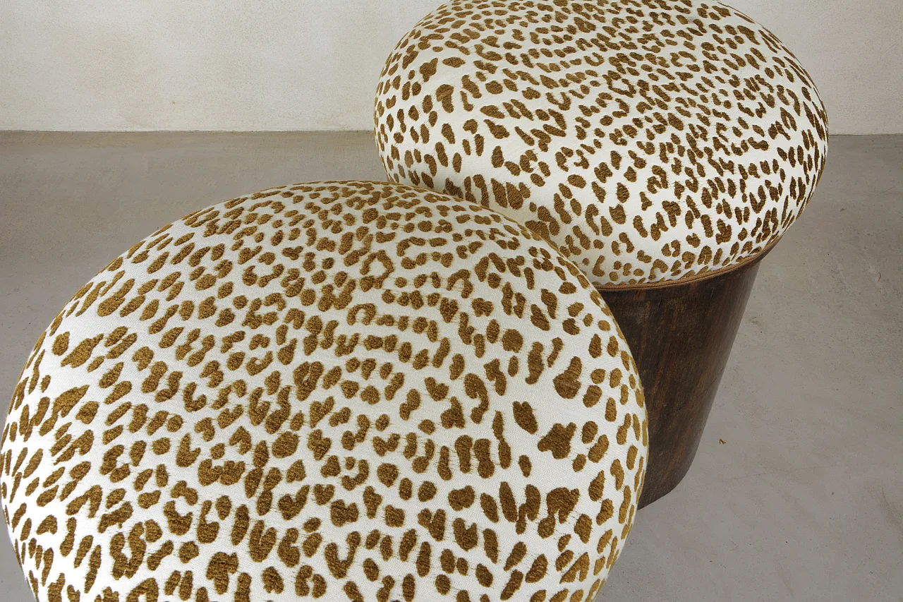Pair of animalier wood stools, 1930s ca. 5