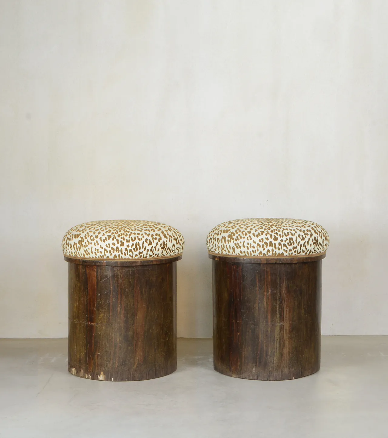 Pair of animalier wood stools, 1930s ca. 8