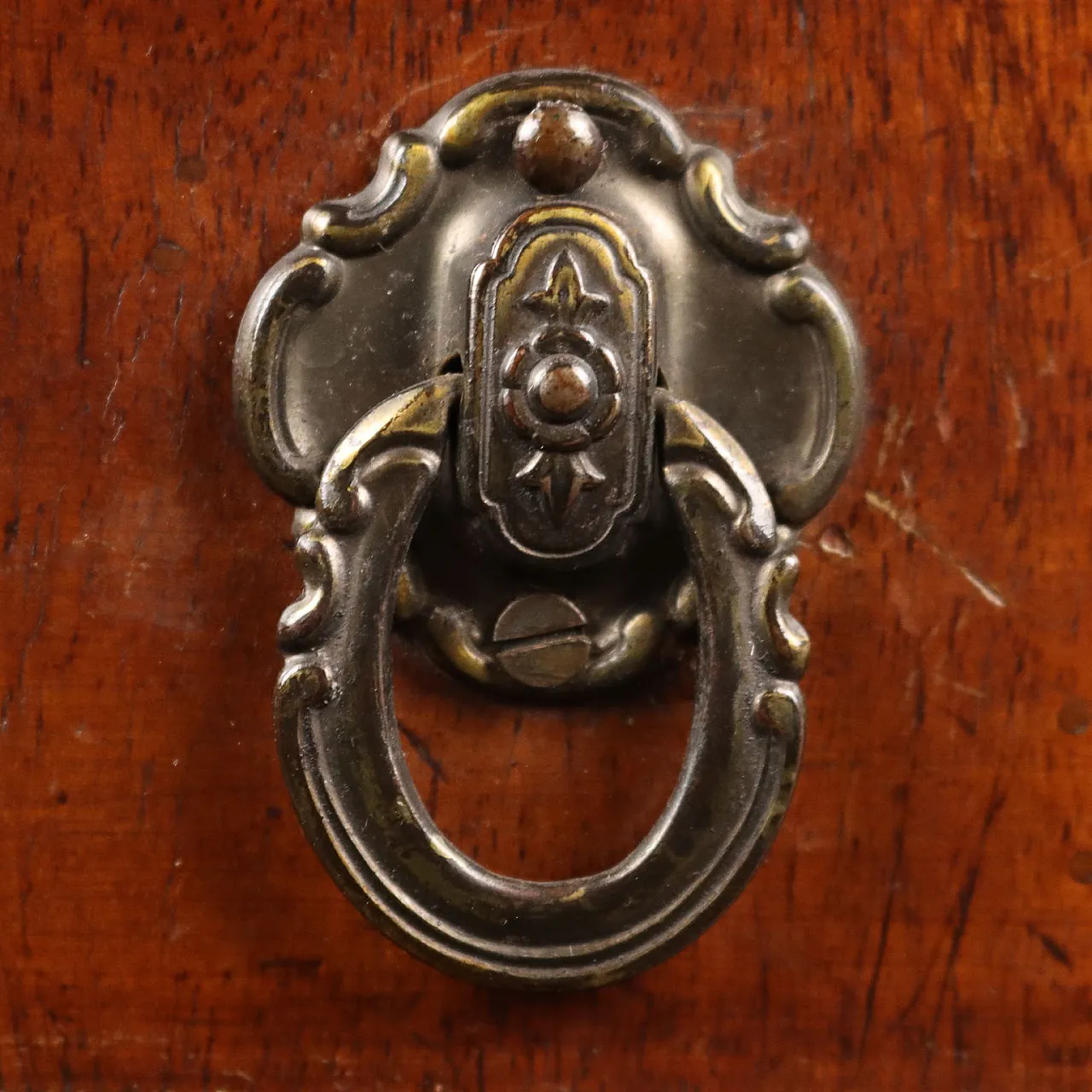 Umbertine working table in walnut & poplar with mirror, 19th century 9