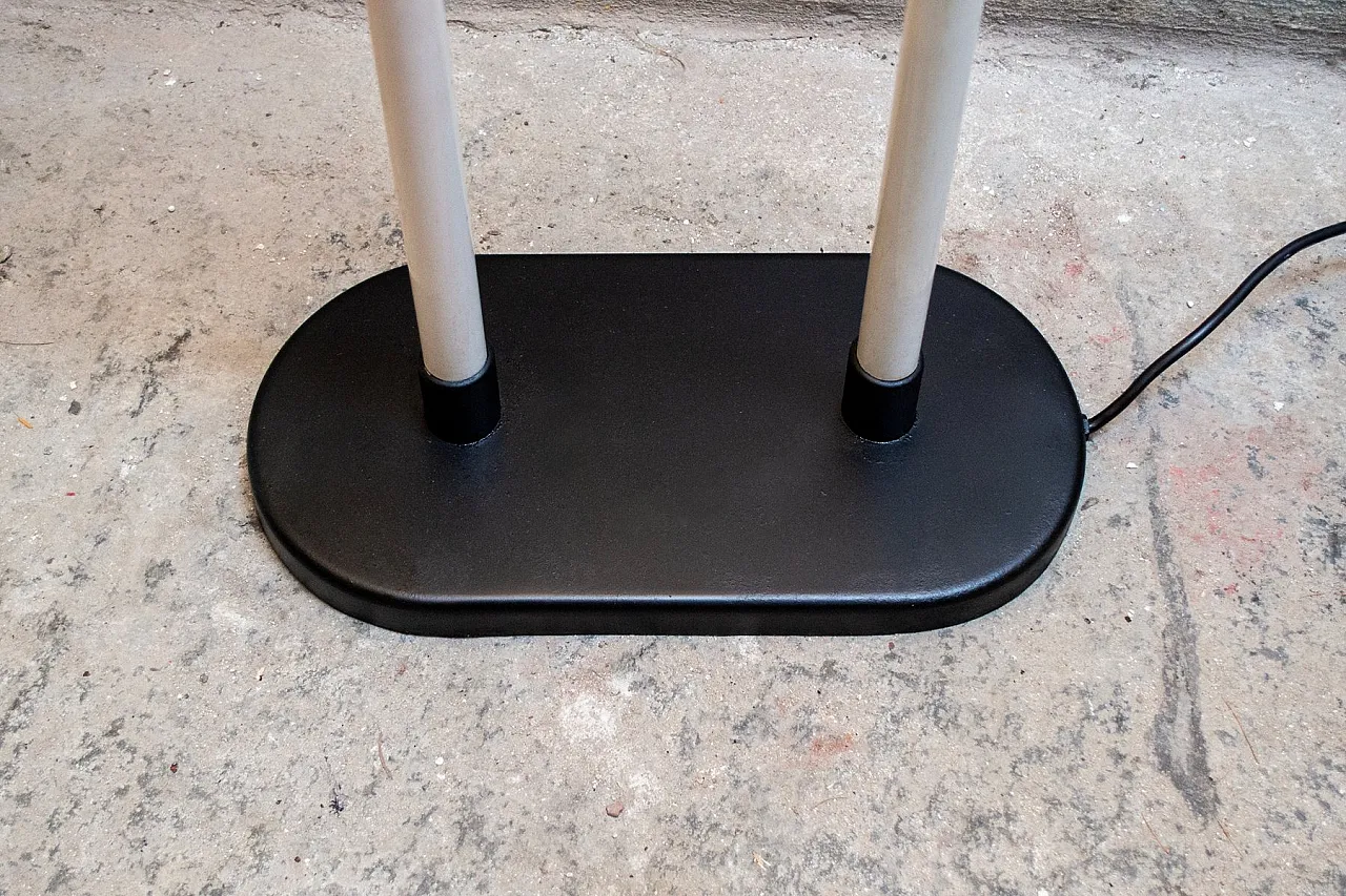 Halogen floor lamp with glass and lacquered metal cone, 1970s 5