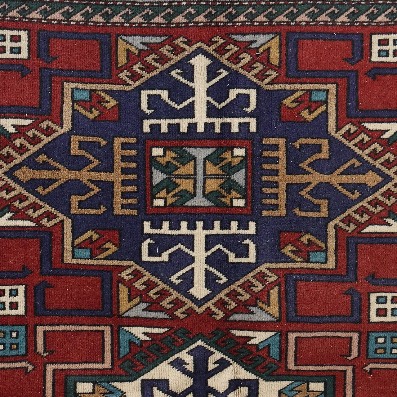 Kars wool rug with coarse knot, late 20th century 4