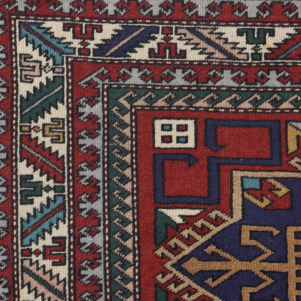 Kars wool rug with coarse knot, late 20th century 5